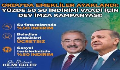 Ordu’da Yüzde 50 Su İndirimi Vaadi İçin Dev İmza Kampanyası!