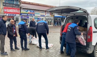 Fatsa Otogarı’nda 200 kilogram kaçak et ele geçirildi